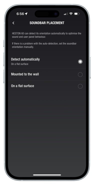 marshall app settings